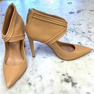 ALTUZARRA SIKA NUDE BEIGE LEATHER PUMPS BOOTIES ANKLE BOOTS SHOES 39